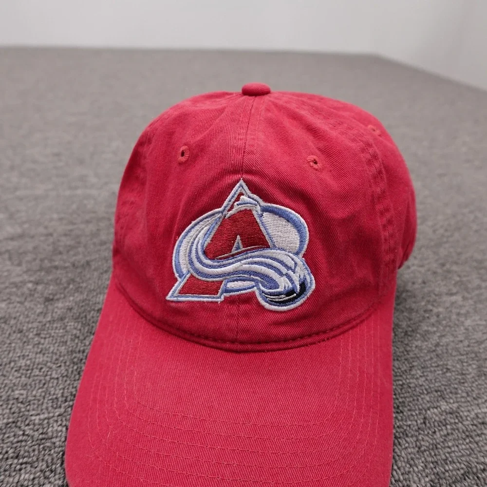Colorado Avalanche Hat Cap Strap Back Mens One Size Dad Hat Red NHL Hockey